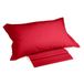 Caleffi - Bedding set van katoen, eenkleurig, 100% katoen, eenpersoonsbed, rood