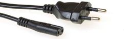 ACT Netsnoer Euro male - C7 female zwart 5 m AK5419