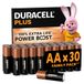 DURACELL Plus AA Alkaline batterijen, 30 Stuks, 1.5V, LR06