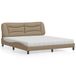 Maison Exclusive - Lit avec matelas « Hvar » marron cappuccino 180 x 200 cm, simili cuir