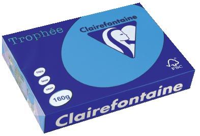Clairefontaine Trophée Intens A4 koningsblauw 160 g 250 vel