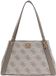 GUESS Karnilla Logo Girlfriend Carryall Schoudertas Dark Taupe Logo