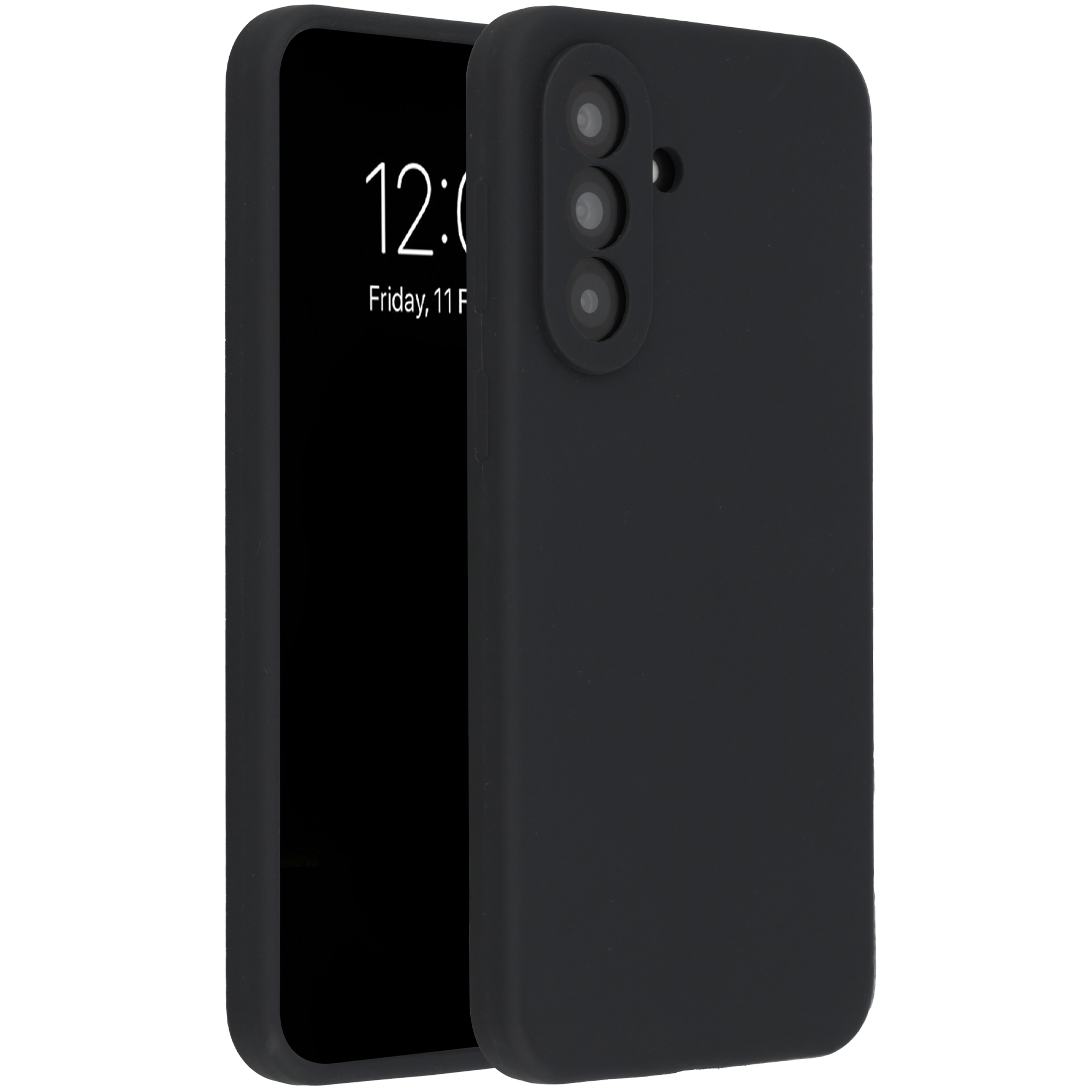 Accezz Liquid Silicone Backcover Samsung Galaxy A57 (5G) - Zwart
