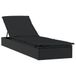 VidaXL Lounge Tuinstoel Gecapitonneerde zitting Polyester Zwart