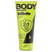 Gillette Labs Body + Intimate 2-in-1 scheer- en reinigingscrème met aloë vera, menthol en glycerine - lichaamsscheercrème voor mannen reinigt, gehydrateerd, beschermt tegen jeuk en irritatie, 177 ml