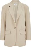 WE Fashion Dames loose fit blazer beige
