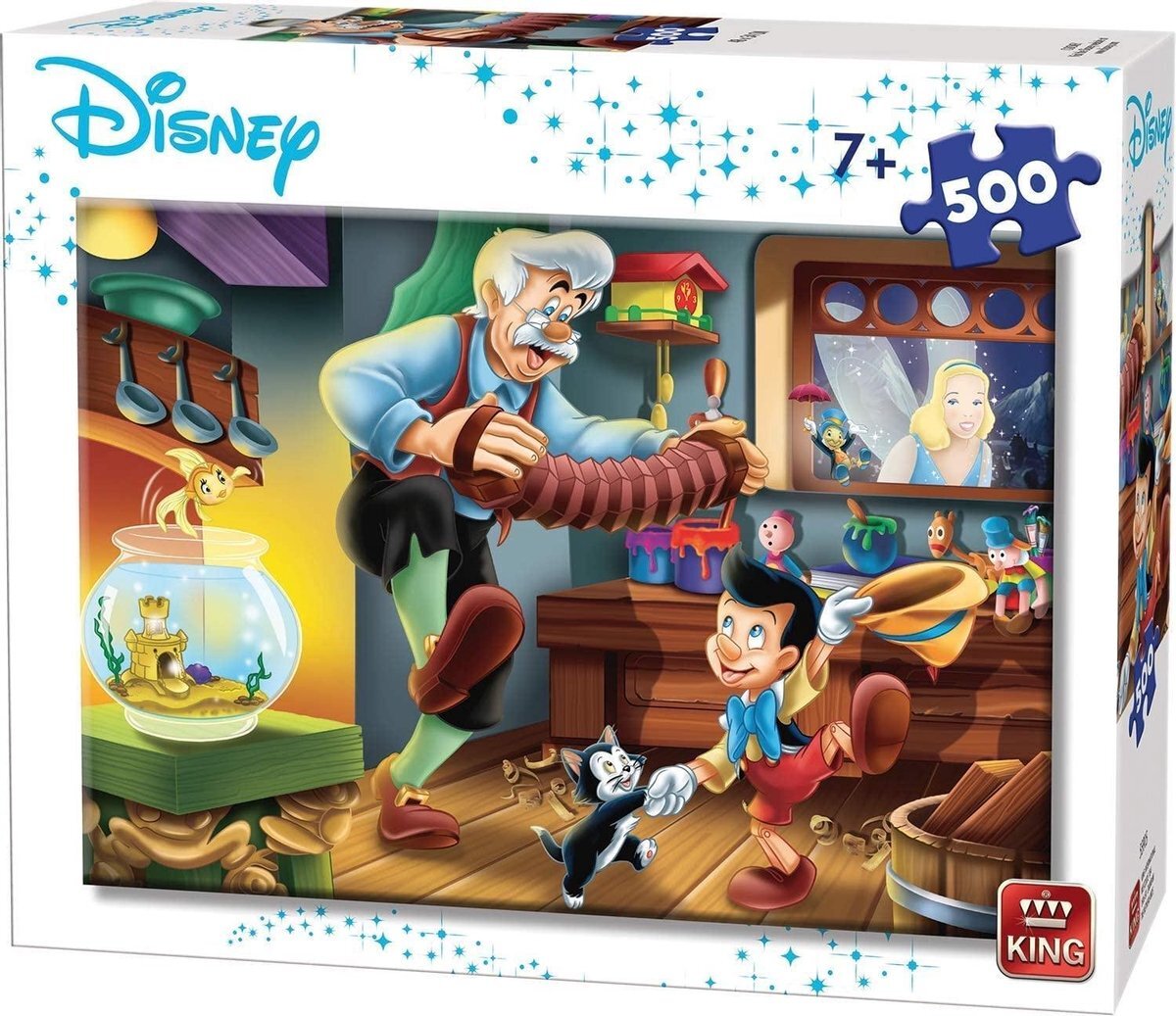 King Disney 500 Stukjes Puzzel Pinokkio - - 48 x 34 cm