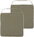 Hespéride Coussin de chaise Gerona - 2x - 40 x 40 cm - Vert - Carré - Polyester