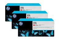 HP 771 3-pack Chromatic Red Designjet Ink Cartridges CR251A