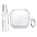 Samsung Étui transparent pour Galaxy Buds4/Buds4 Pro avec mousqueton et stylos de nettoyage