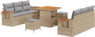 vidaXL Banc de jardin beige et gris clair