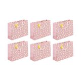 Eurowrap - 32466-6C - Set van 6 Grote Cadeauzakken - Eenhoorns & Sterren - 37,3x11,8x27,5cm