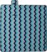 vidaXL Picknickkleed - opvouwbaar - golven - 200x200 cm - fluweel - blauw