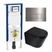 Geberit QeramiQ Dely Toiletset - Diepspoel - Rimless - Mat Zwart