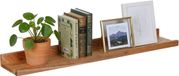 Merkloos Wandplank zwevend - 80 cm breed - lichtbruin Hout