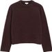 s.Oliver Pull en maille doux à col rond Bordeaux Femme Taille L