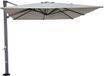 Garden Impressions Hawaii Emperor zweefparasol 300x400 cm – zand met carbon black frame