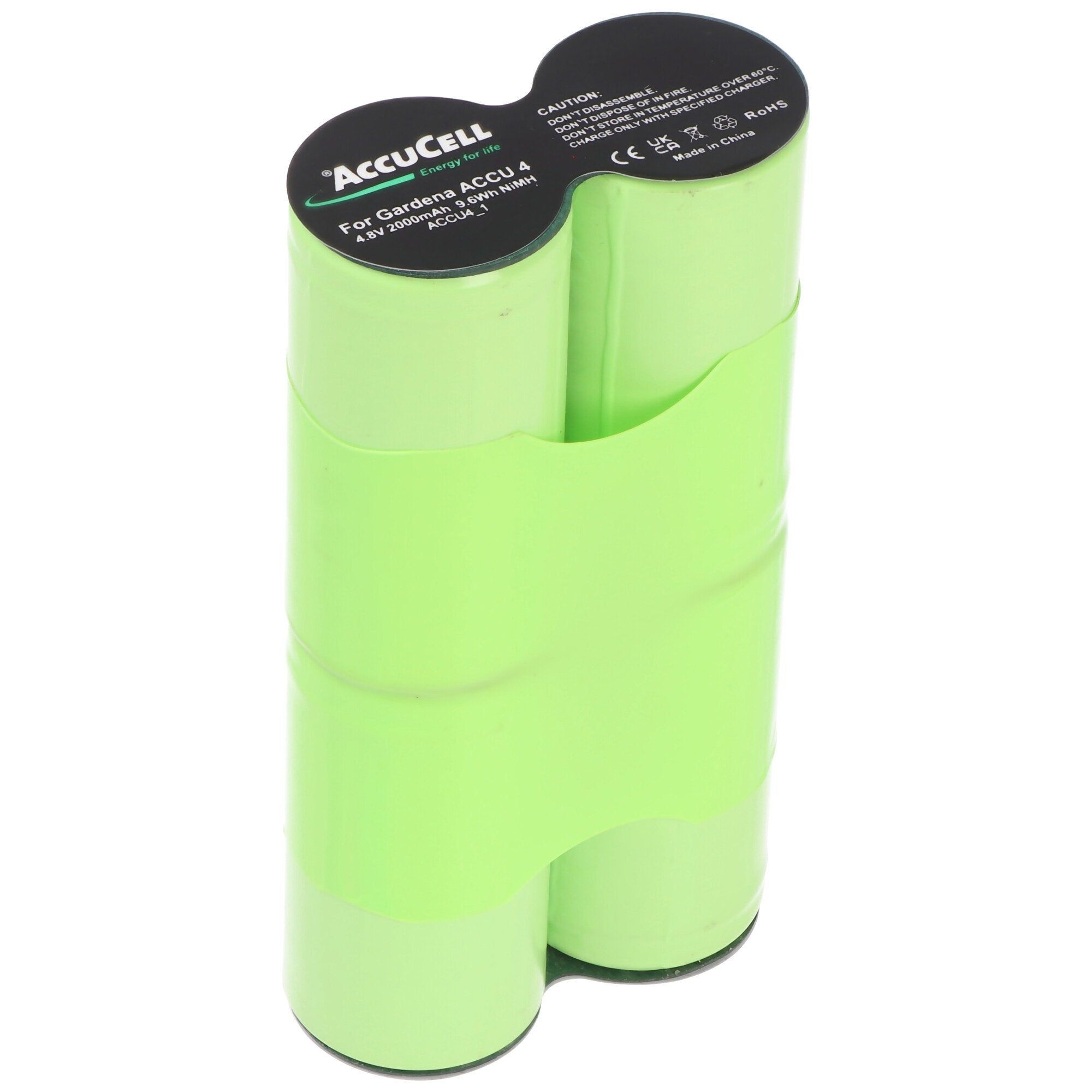 ACCUCELL Gardena ACCU4 batterij - Geschikt voor Gardena 4,8 volt, 6,3 en 4,8 mm contacten