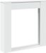 vidaXL Cheminée - 100x20x100 cm - bois traité - blanc