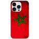 Apple iPhone 14 Pro Drapeau maroc bedrukt siliconen hoesje