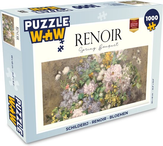 MuchoWow Puzzel Schilderij - Renoir - Bloemen - Legpuzzel - Puzzel 1000 stukjes volwassenen