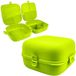 Vilde Lunchbox Lunchbox Split Groen 2x700 ml - Bento Box - Broodtrommel
