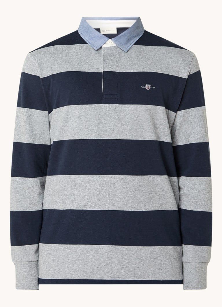 Gant Regular Fit Polo met Streepprint en Logo