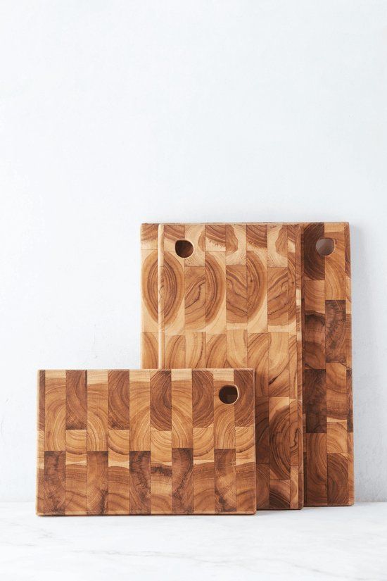 Point-Virgule Snijplank uit gerecycled teakhout 40x20x2cm