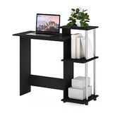 Furinno Efficient Home Laptop Notebook Computertafel, Americano, roestvrijstalen buizen