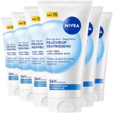 NIVEA Verfrissende Dagcrème SPF15 - 6 x 50 ml - Voordeelverpakking