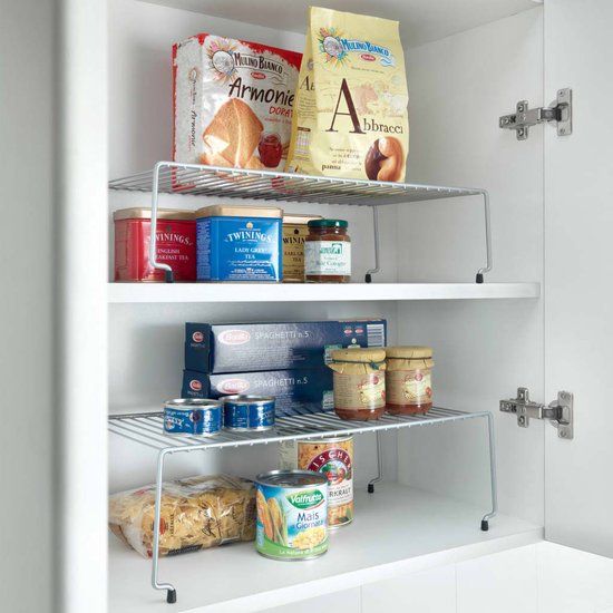 Metaltex Ruimtewinner Sky - Set van 2 - Stapelbaar - Zilvergrijs