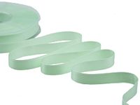 Furlanis - Dubbel satijnen lint, Italiaanse stof - mintgroen, 16 mm x 25 m