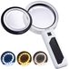 Loupe éclairée, grossissement 5x/10x, 30 LED, lentille 8 cm, noir
