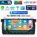 BMW autoradio 10,26 pouces Android 15 avec 2+32 Go de mémoire, CarPlay, Android Auto, navigation GPS, WiFi, Bluetooth, DSP et RDS, adapté pour BMW Série 3 E46 (1998–2006)