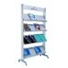 Paperflow Porte-brochures mobile - aluminium