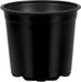 vidaXL Pot de fleurs rond noir Ø 15 x 13 cm plastique