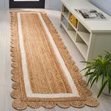 Safavieh Natuurvezeltapijt Natural Fiber Collection, korte pool, natuur en ivoor, 62 x 240 cm