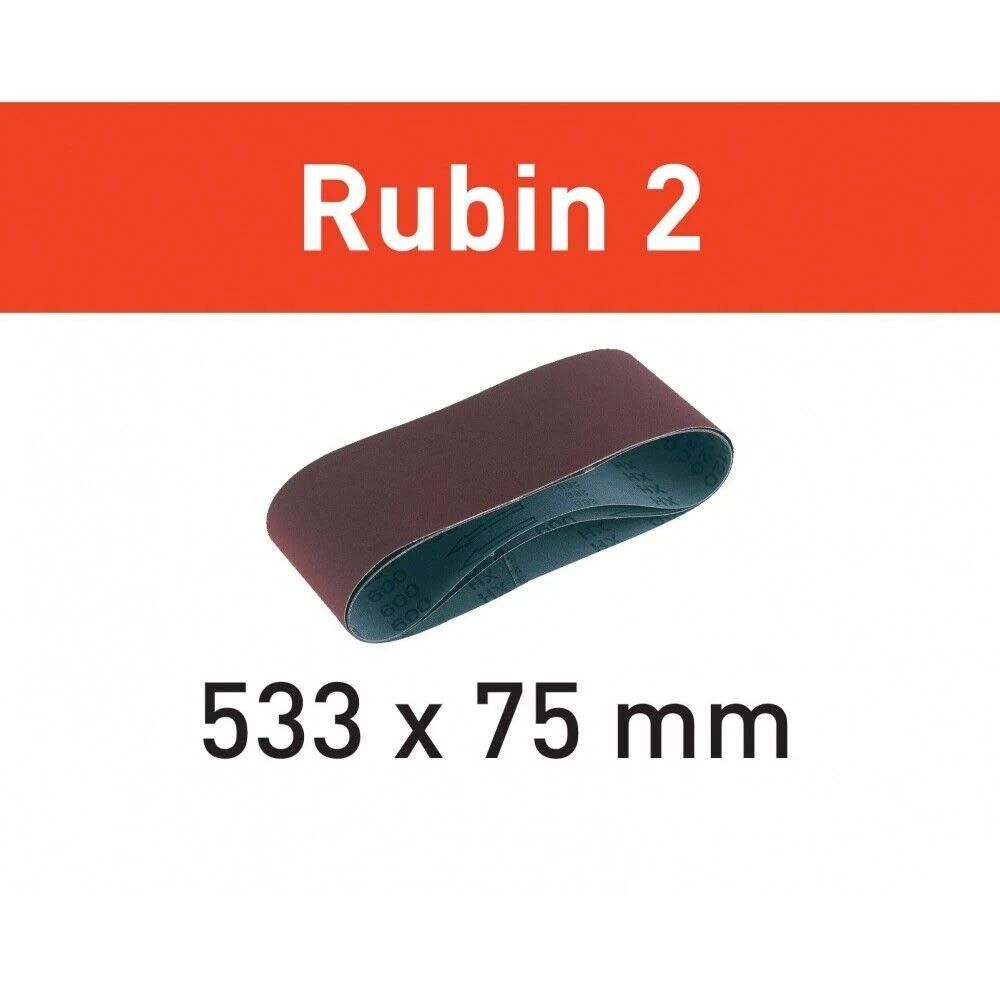 Schuurband L533X 75-P100 Rubin 2 VE=10 - 499158