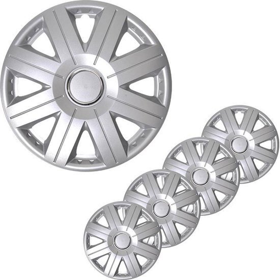 PRO plus Wieldoppen Cosmos 13 Inch Zilver Set Van 4