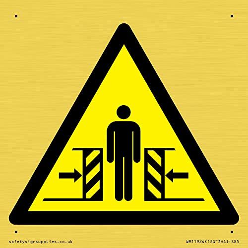Viking Signs W019 Waarschuwing: verpletterend teken - 85x85mm - S85
