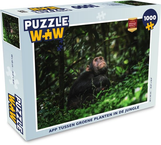 MuchoWow Puzzel App tussen groene planten in de jungle - Legpuzzel - Puzzel 1000 stukjes volwassenen