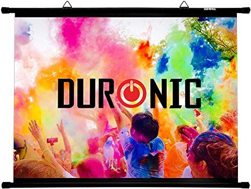 Duronic BPS70/43 HD Projectiescherm | 142 x 107 cm | 4K 8K Ultra HDR 3D Ready 4:3 | 70” Beamer Scherm