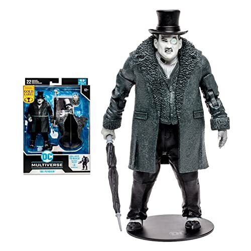 Bandai McFarlane Toys DC Multiverse Arkham City BW Penguin - 7 in Collectible Figure