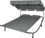 Lit de jardin pour 2 personnes avec auvent