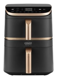 Cosori XXL Airfryer Turbo Tower Pro - 10.8L - 2 Manden - 7 Programma's - Zwart/Goud