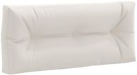 vidaXL Palletrugkussen VIANEN 100% Polyester Wit 120 x 60 x 12 cm