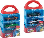 Turbo Racers Opbergkoffer met 3 Metalen Auto's