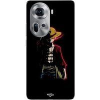 Maniacase Coque Pour Oppo Reno 11 5g One piece manga anime luffy fond noir
