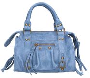 Erisia Sac bandoulière femme suède imprimé Sangle amovible Italie Noir B UNICA 25x15x10 cm