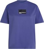 Karl Lagerfeld Reg Box Logo T-shirt Met Korte Mouwen Blauw S Vrouw